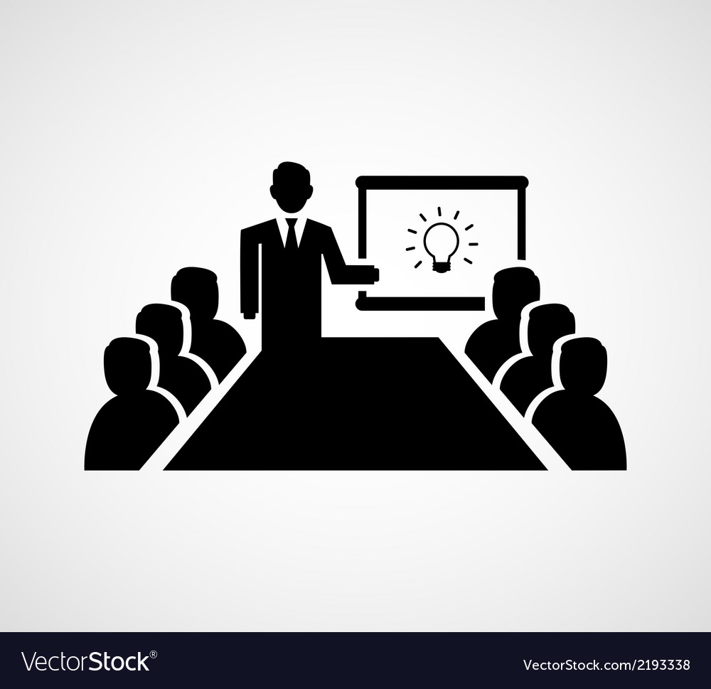 Presenting idea Royalty Free Vector Image VectorStock