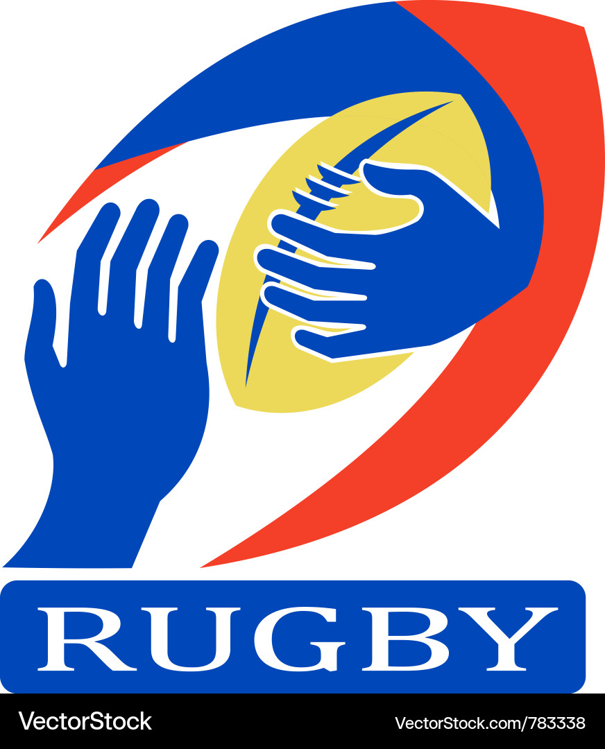 Rugby logo icon Royalty Free Vector Image - VectorStock
