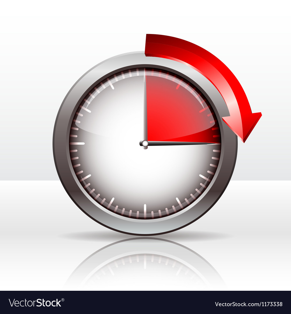 timer clock royalty free vector image vectorstock