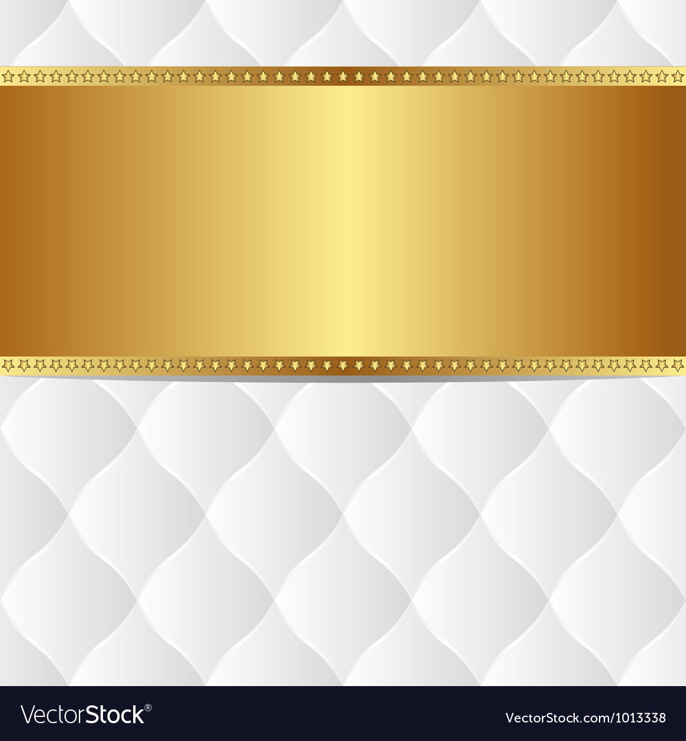 White gold background Royalty Free Vector Image