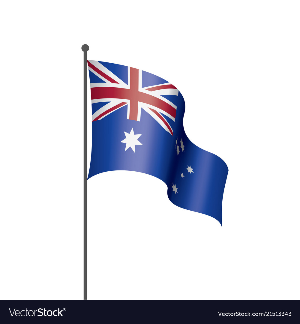 Australia flag Royalty Free Vector Image - VectorStock