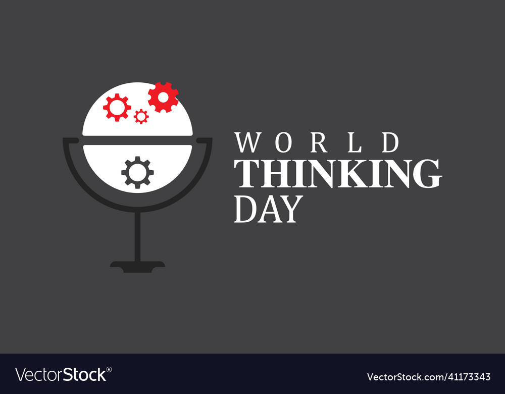 World thinking day creative concept template