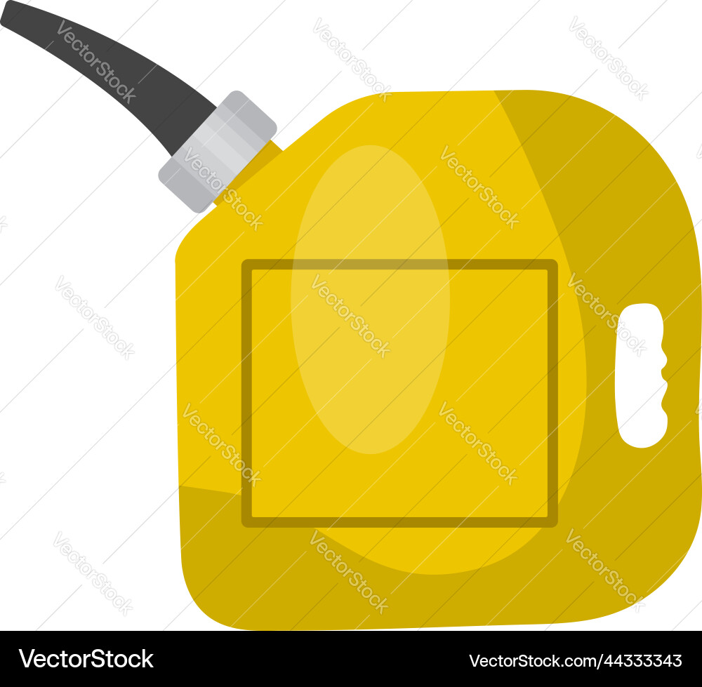 Yellow fuel tank on a white background Royalty Free Vector