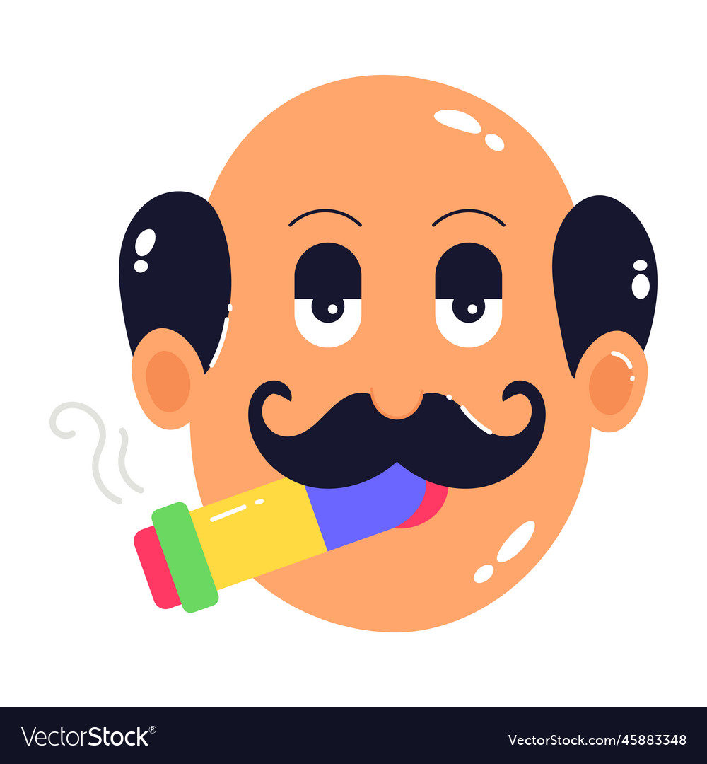 Dad smoking Royalty Free Vector Image - VectorStock