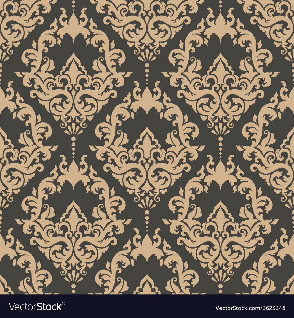 Damask seamless pattern background elegant luxury