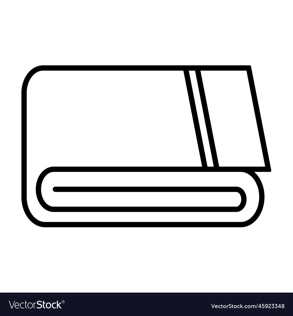 Folded and clean towel icon Royalty Free Vector Image