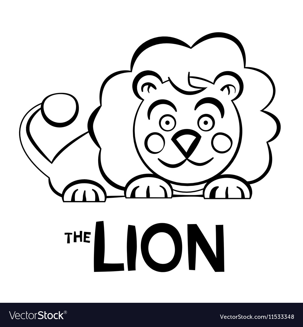 Lion Simple Animal Outlines Cliparts, Stock Vector and Royalty Free Lion  Simple Animal Outlines Illustrations