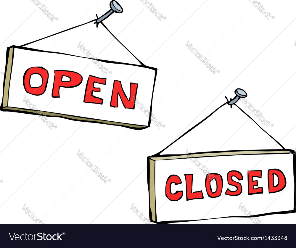 open-and-closed-royalty-free-vector-image-vectorstock