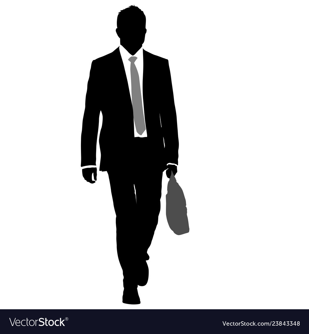 Premium Vector  Vector illustration businessman in black suit and necktie