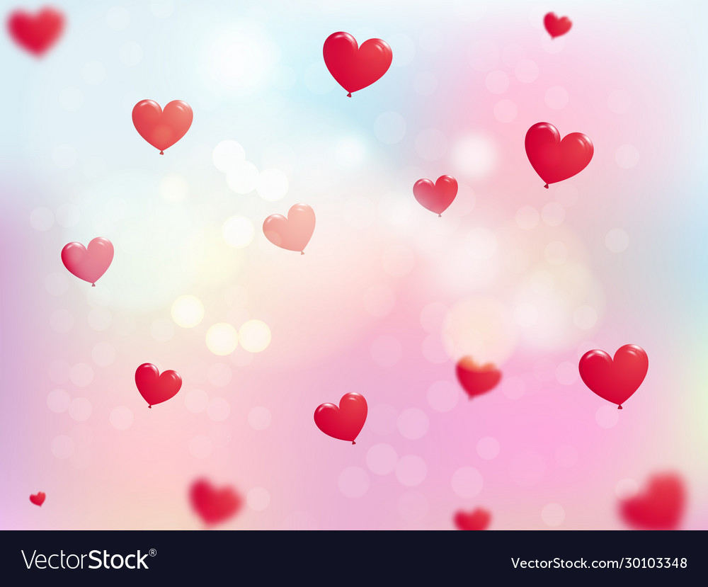 Valentine background - heart and stylish text Vector Image