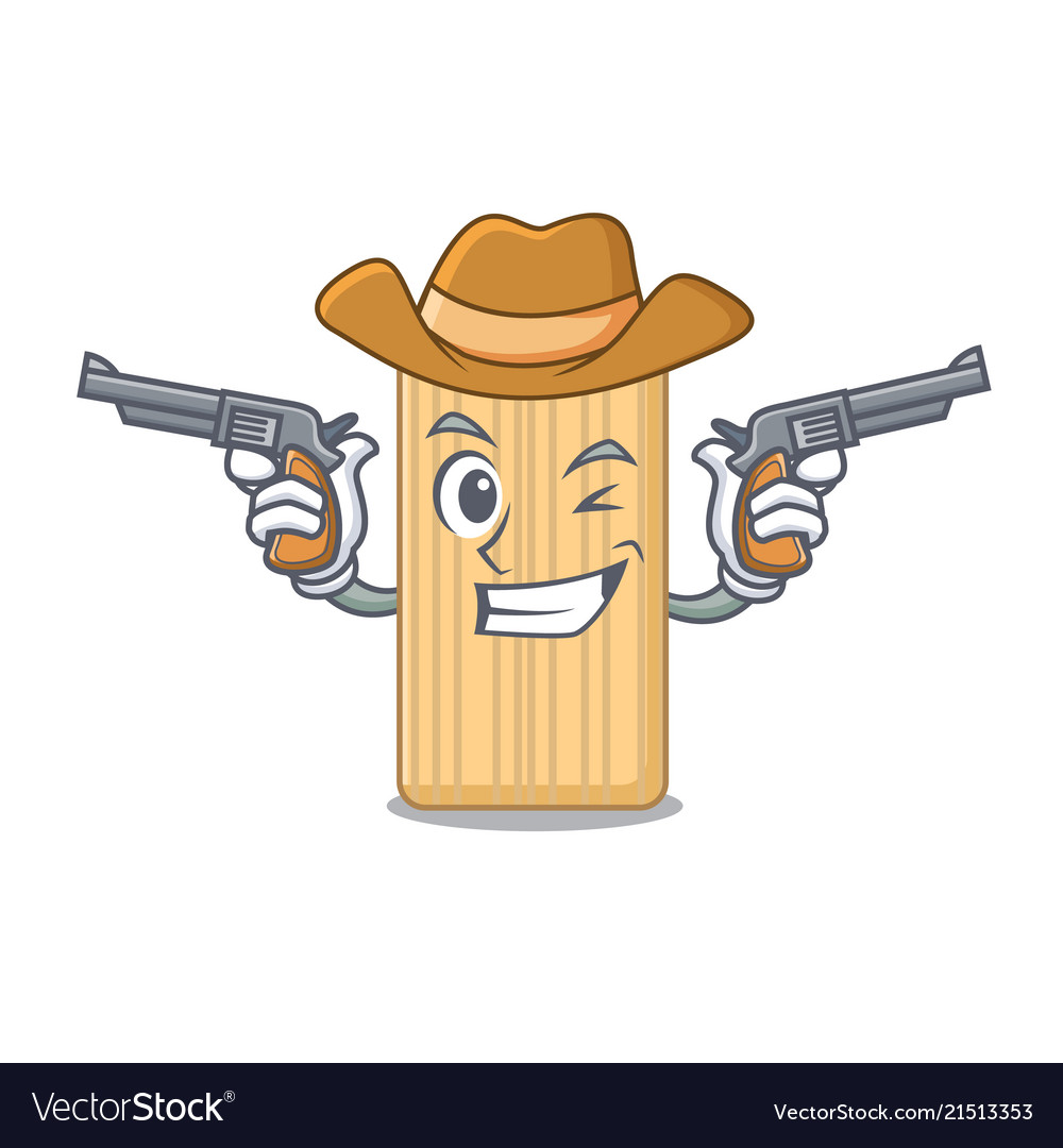 Cowboy wooden cutting board character cartoon