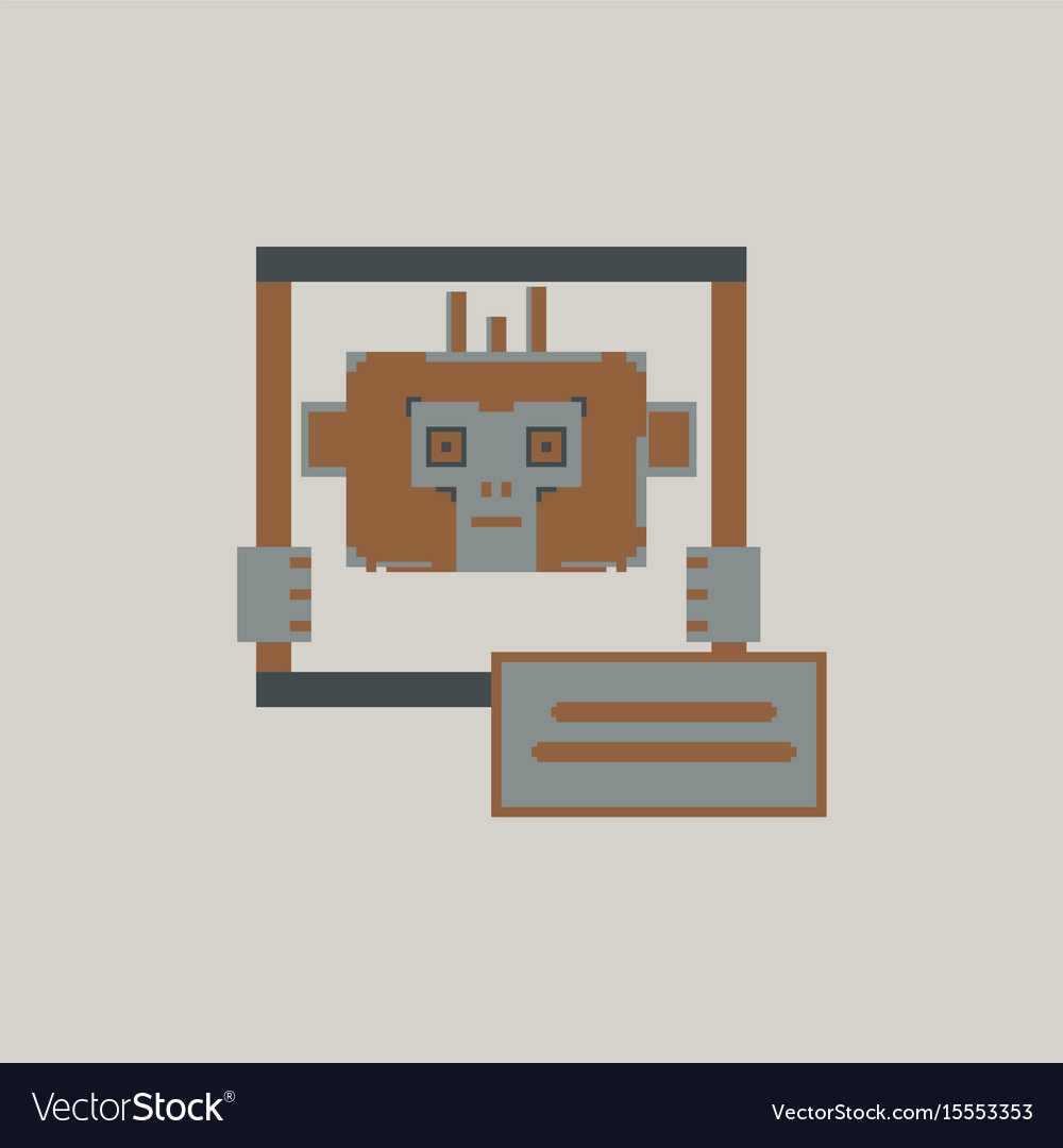 Pixel monkey Royalty Free Vector Image - VectorStock