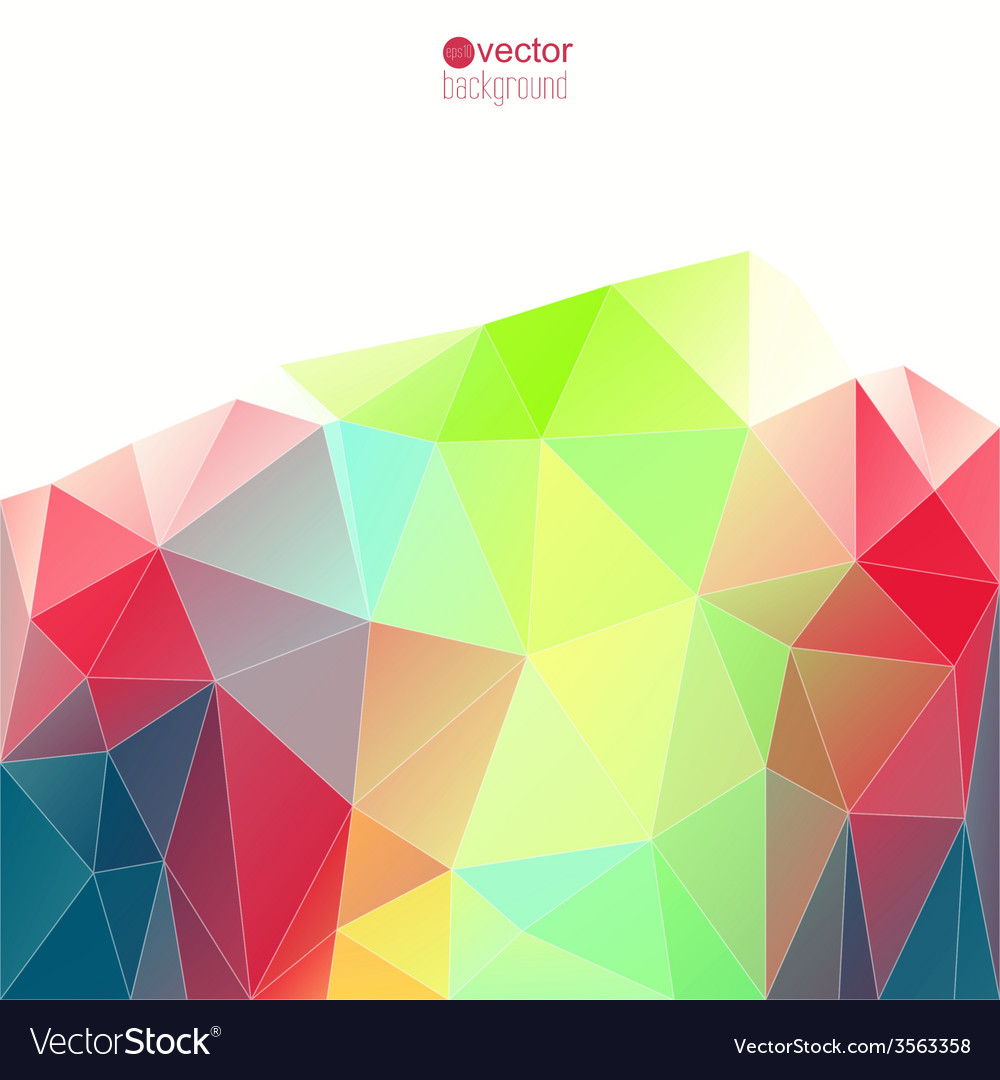 Abstract background with triangles and polygon Vector Image