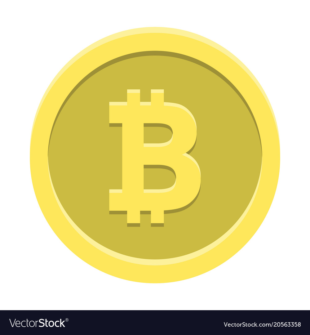 Bitcoin Crypto Currency Symbol Royalty Free Vector Image