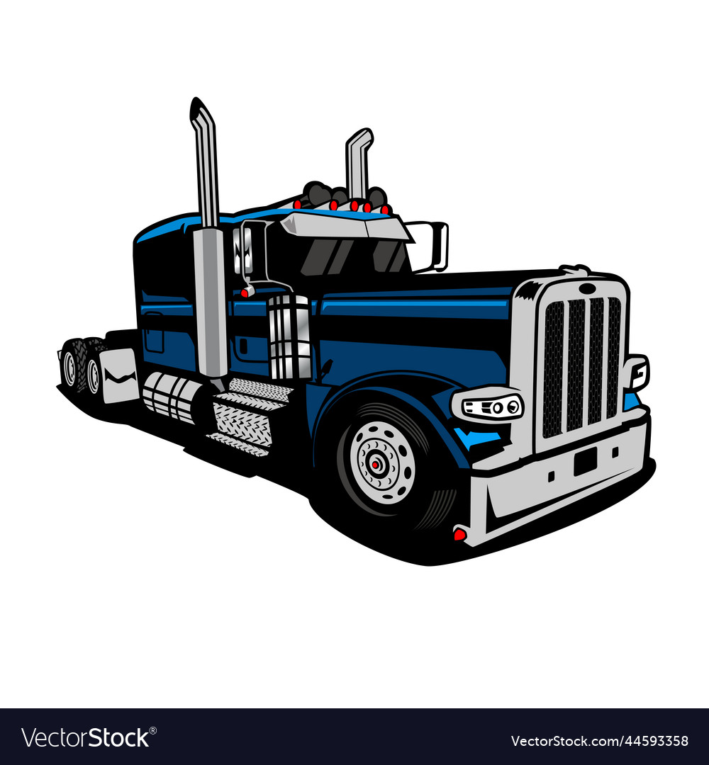 Heavy truck Royalty Free Vector Image - VectorStock