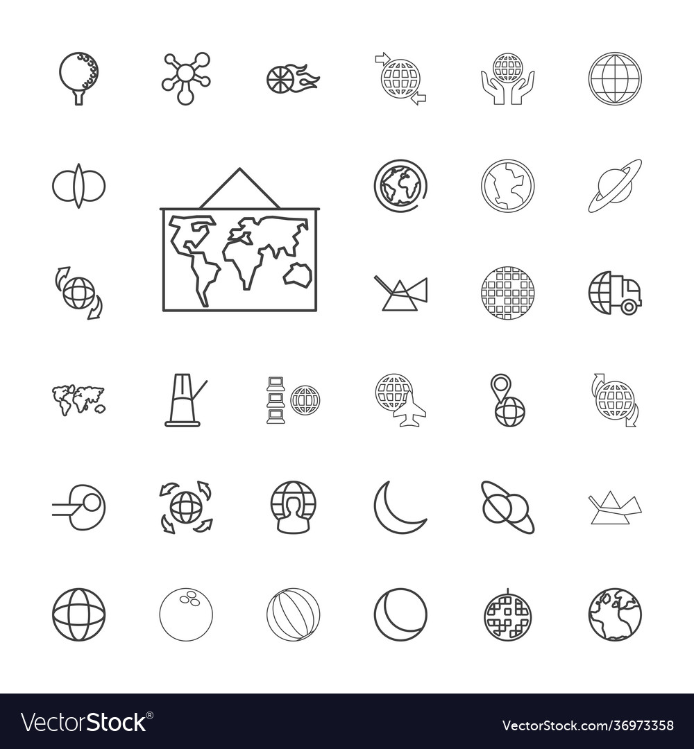 Sphere icons Royalty Free Vector Image - VectorStock