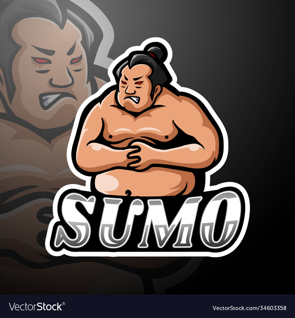 Sumo esport logo mascot design