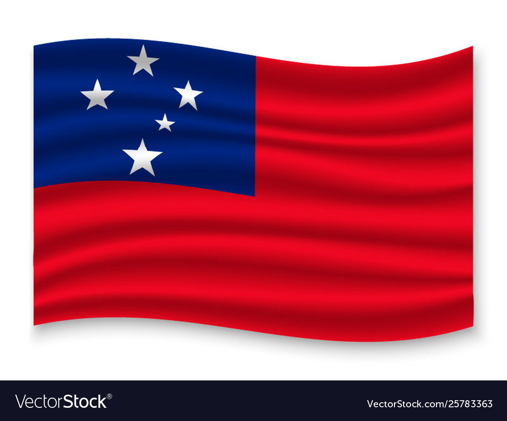 3d waving flag Royalty Free Vector Image - VectorStock