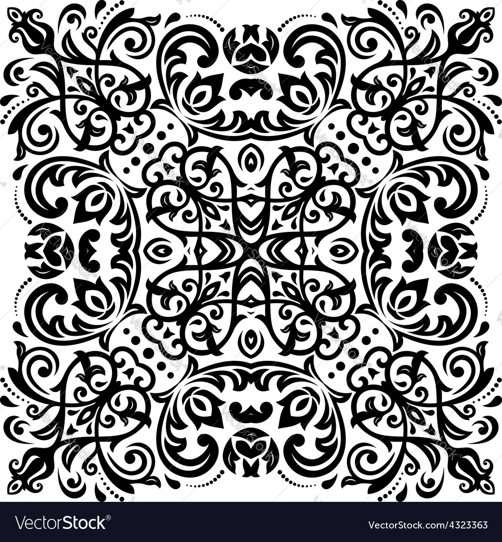 Damask orient pattern