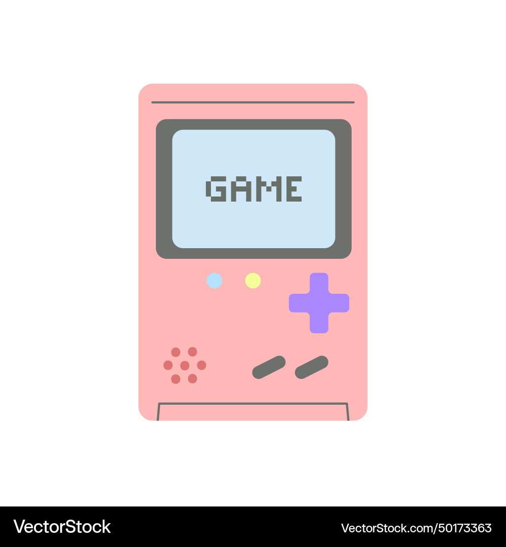 Portable game console Royalty Free Vector Image
