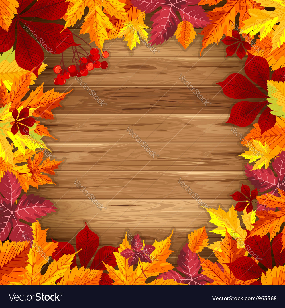 autumn background royalty free vector image vectorstock