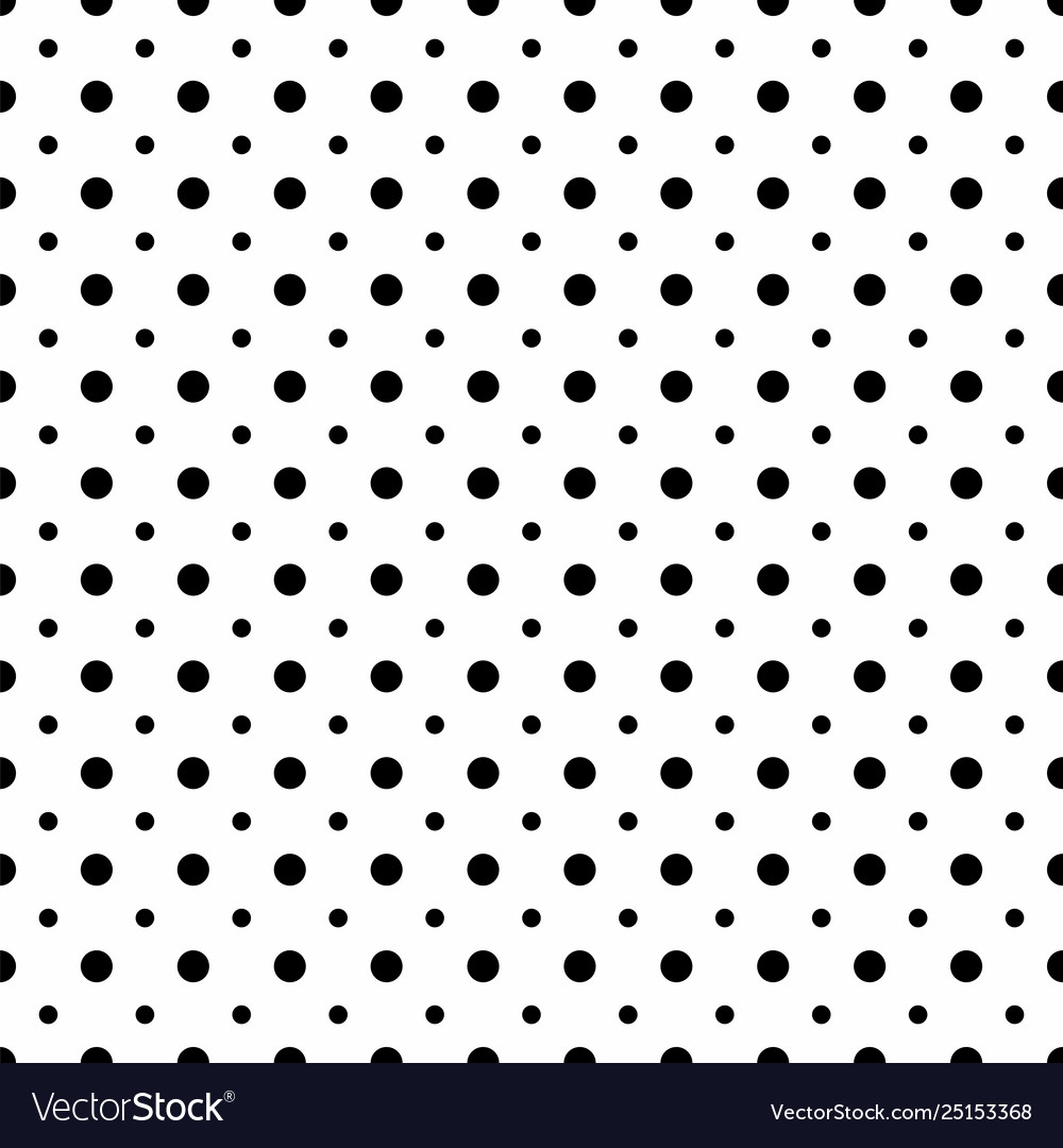 Big and small dots seamless pattern Royalty Free Vector