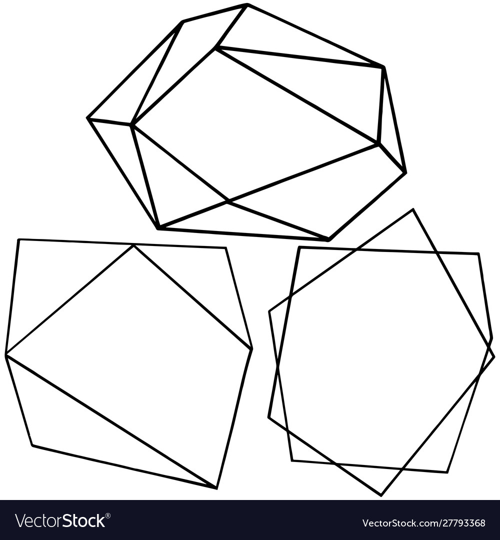 Geometric form isolated Royalty Free Vector Image