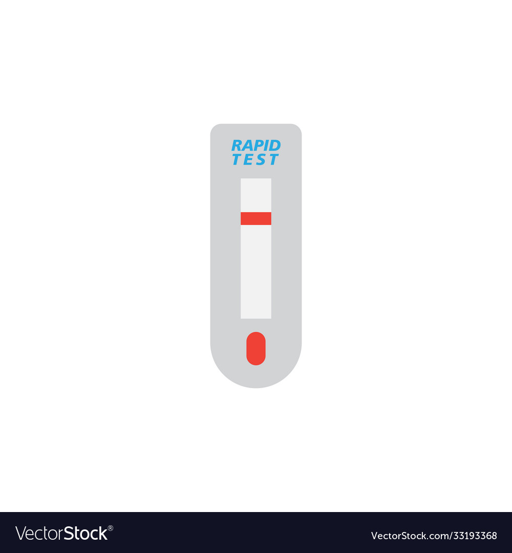 Rapid test device icon design template Royalty Free Vector