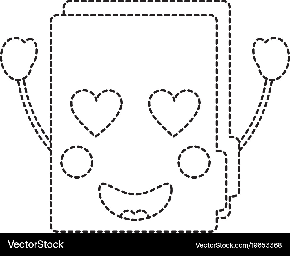 Two happy folder file cartoon kawaii icon Vector Image