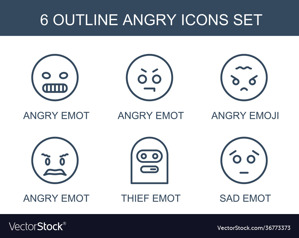 6 angry icons