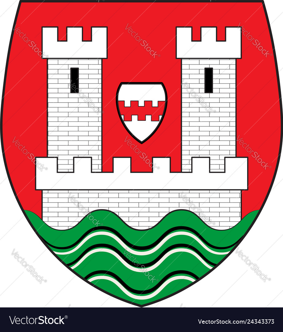 Coat of arms of niederkassel in north Royalty Free Vector