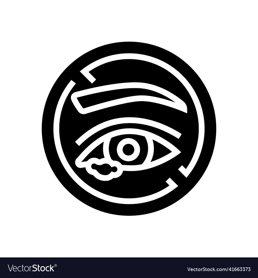 Eye disease glyph icon