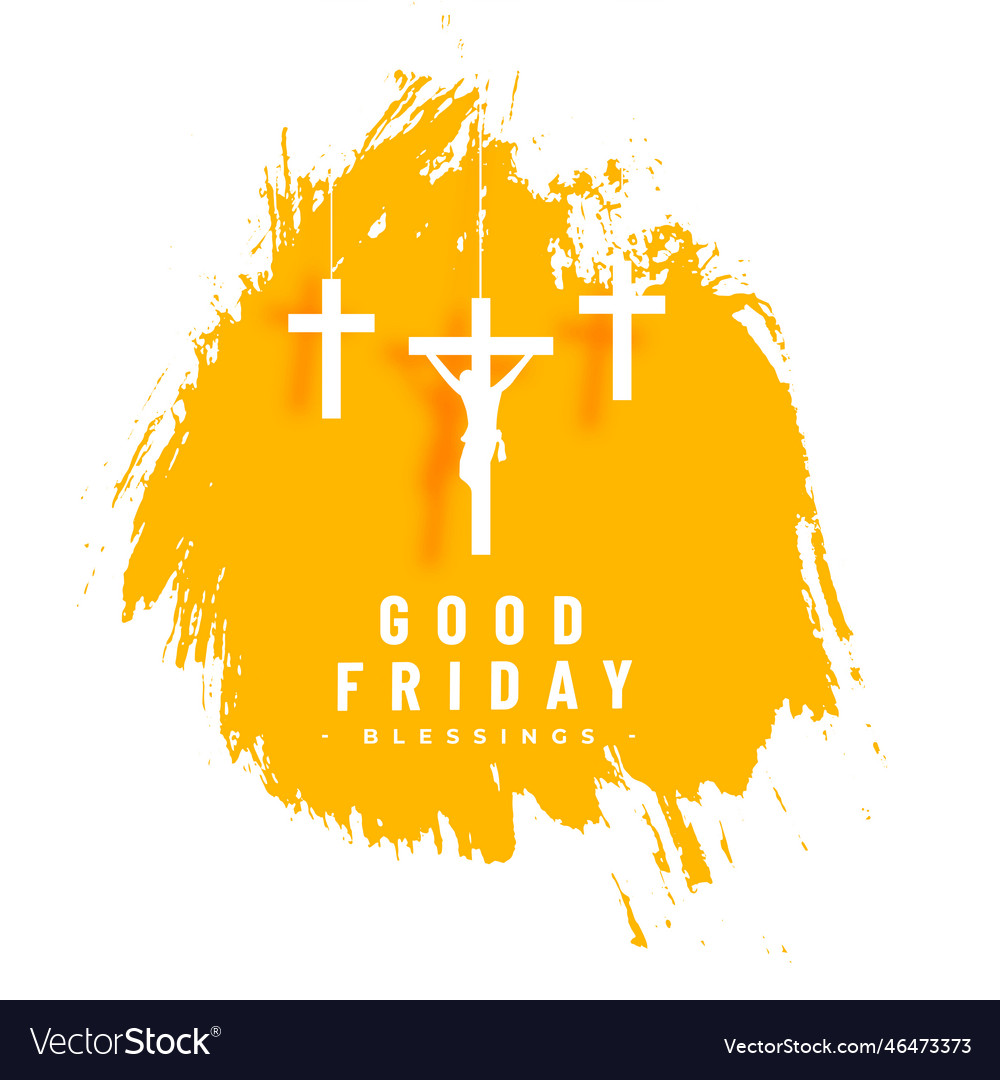 Grungy style good friday background for elegant Vector Image