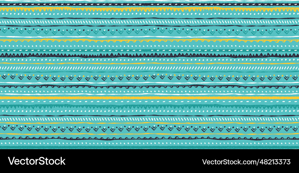 Hand drawn abstract seamless pattern doodle Vector Image