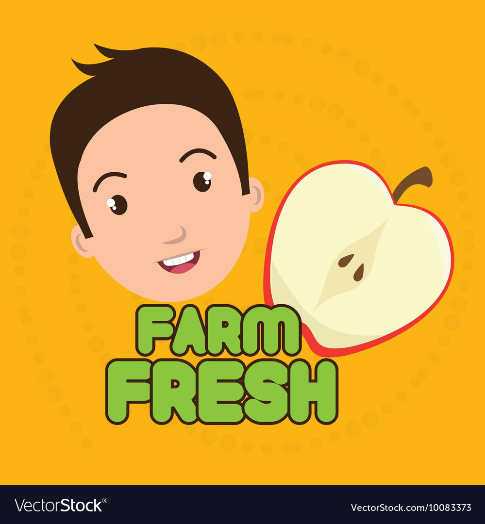 Kids farm fresh food