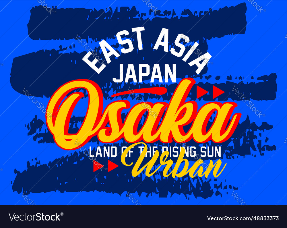 Osaka japan east asia urban style typeface