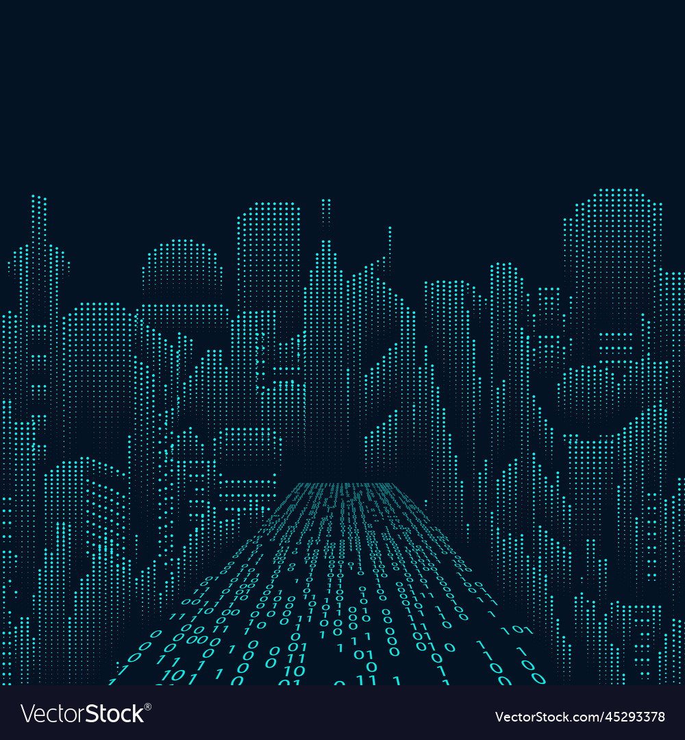 Abstrakte Technologie Hintergrund digitale Landschaft