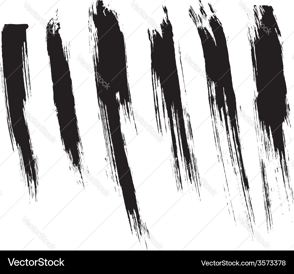Brush strokes Royalty Free Vector Image - VectorStock
