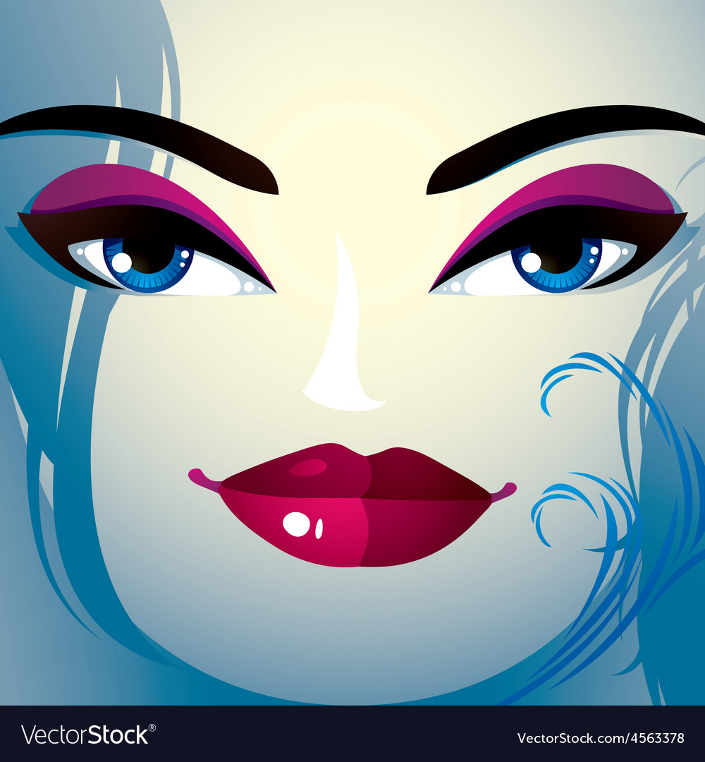 face makeup lips eyes