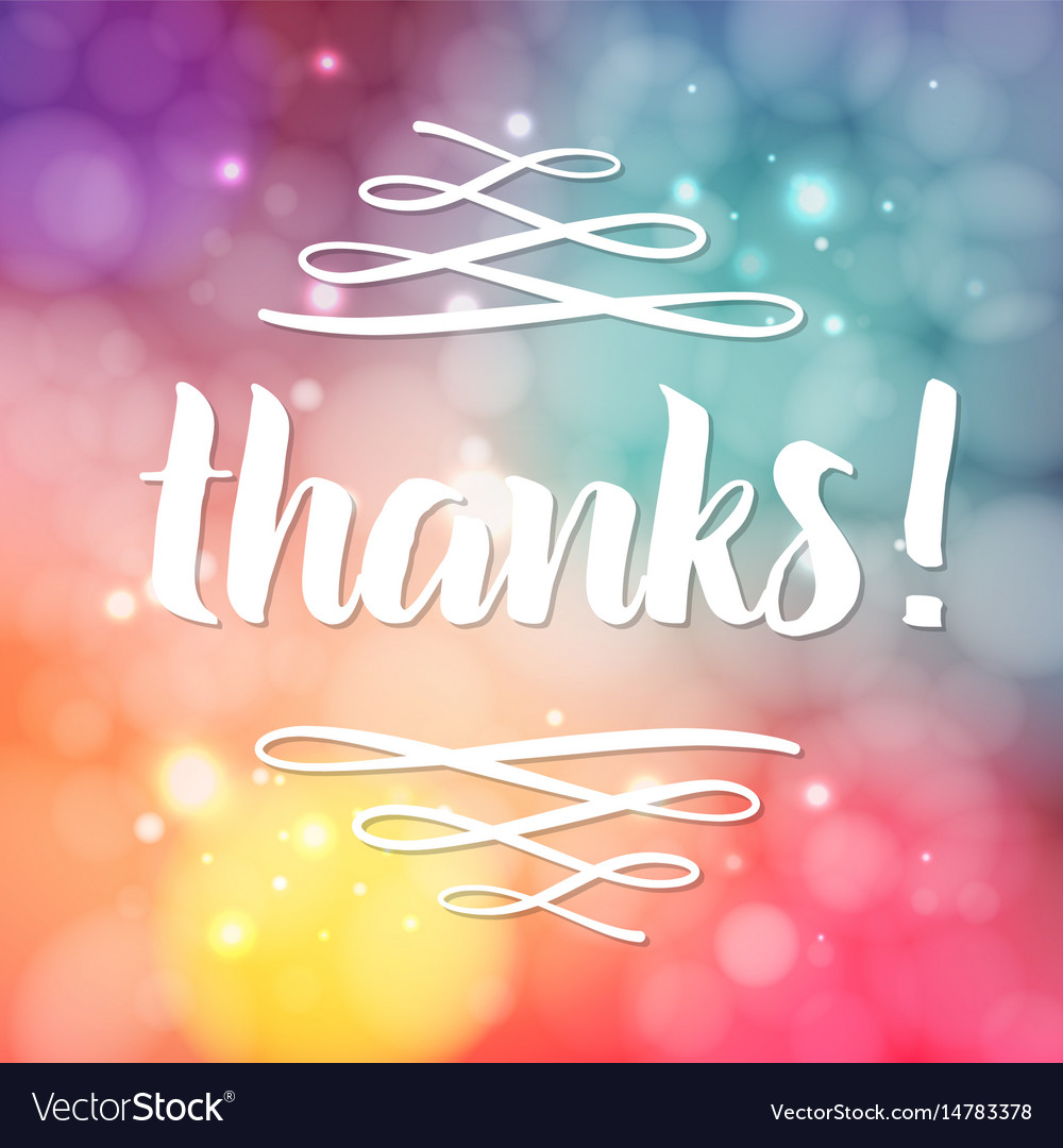 Thank you phrase for social media Royalty Free Vector Image