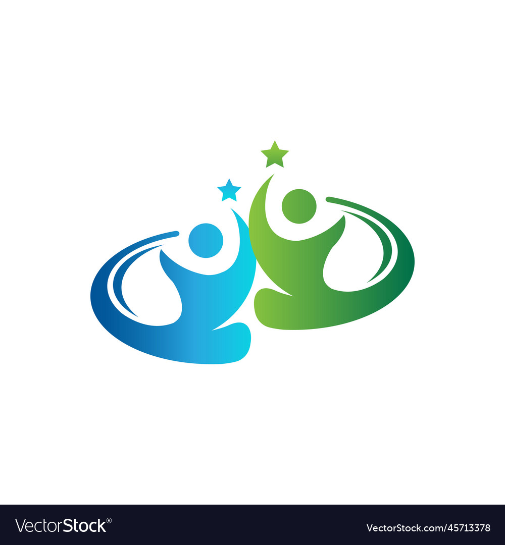 World comunity logo with people and globe design Vector Image