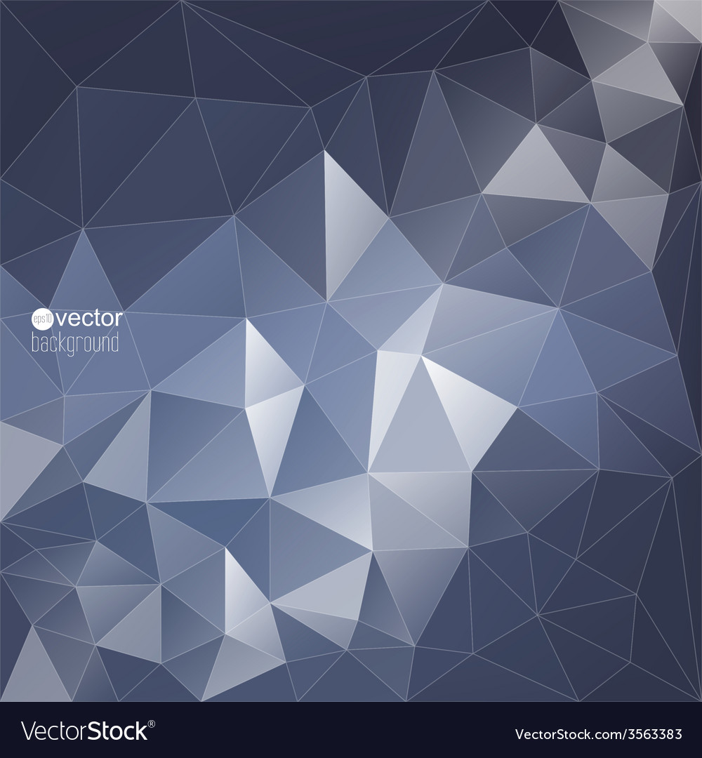 abstract background with triangles and polygon vector image