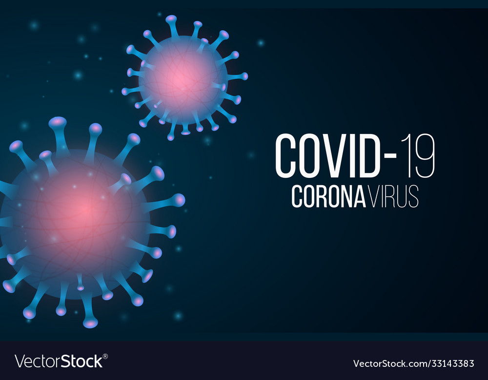 Covid19 19 background 3d microbe with light effect