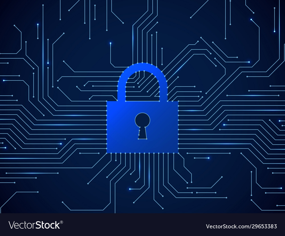 Internet security data protection privacy Vector Image