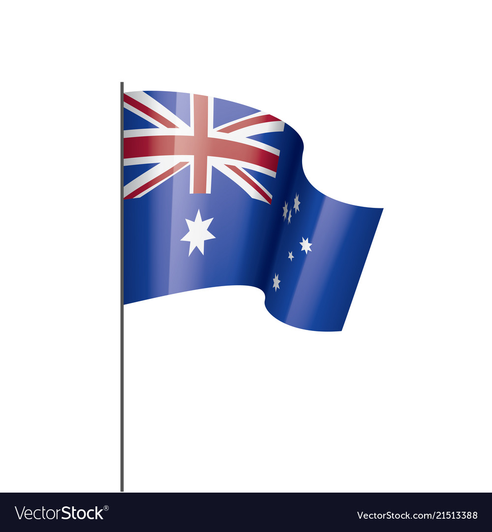 Australia flag Royalty Free Vector Image - VectorStock