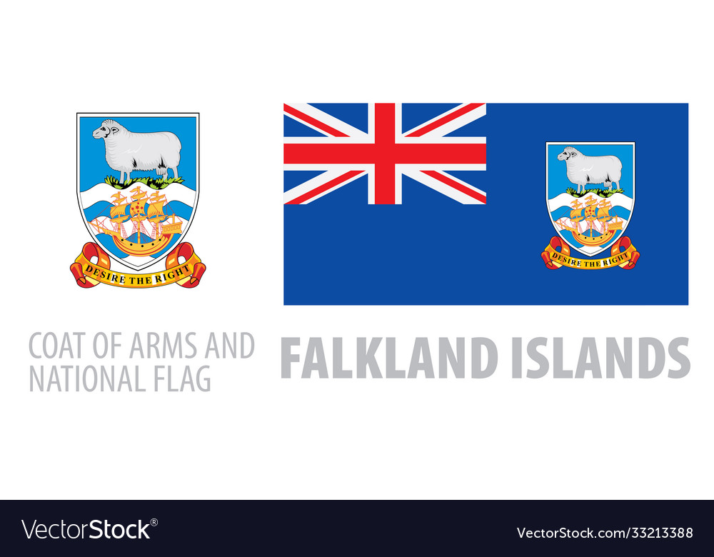 Set coat arms and national flag