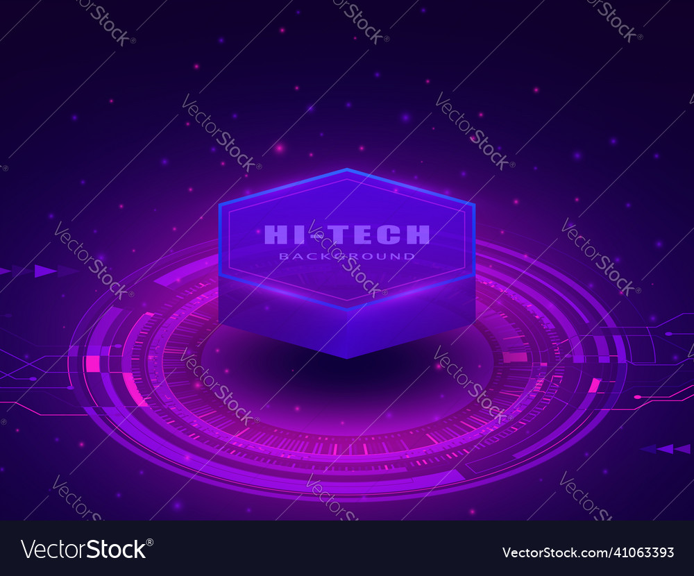 Abstract technology hitech background Royalty Free Vector