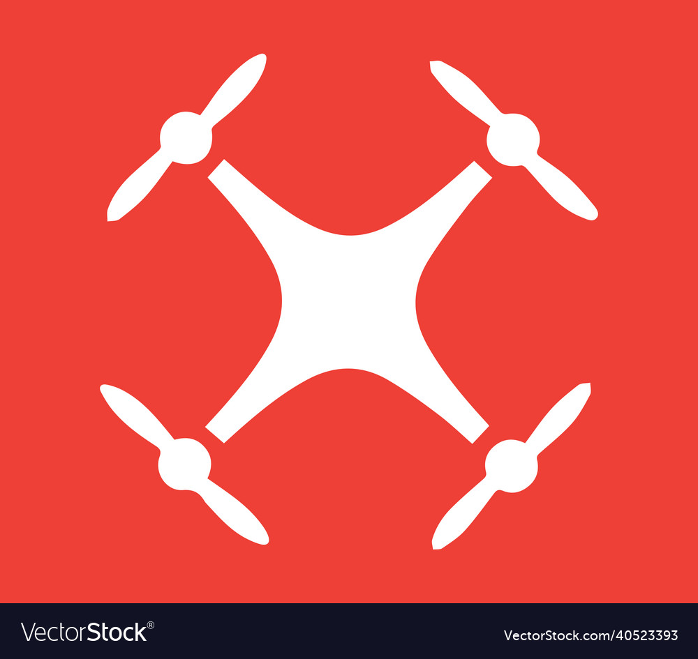 Drone Logo Concept Design Royalty Free Vector Image