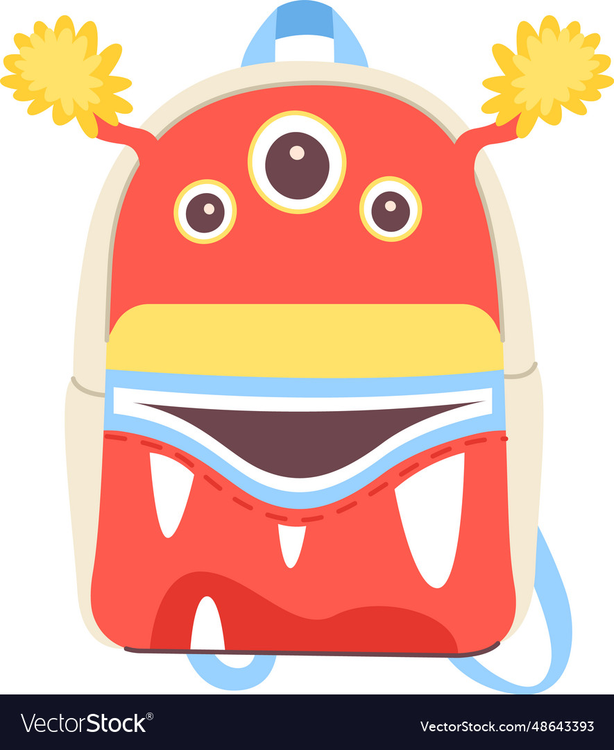 School monster backpack