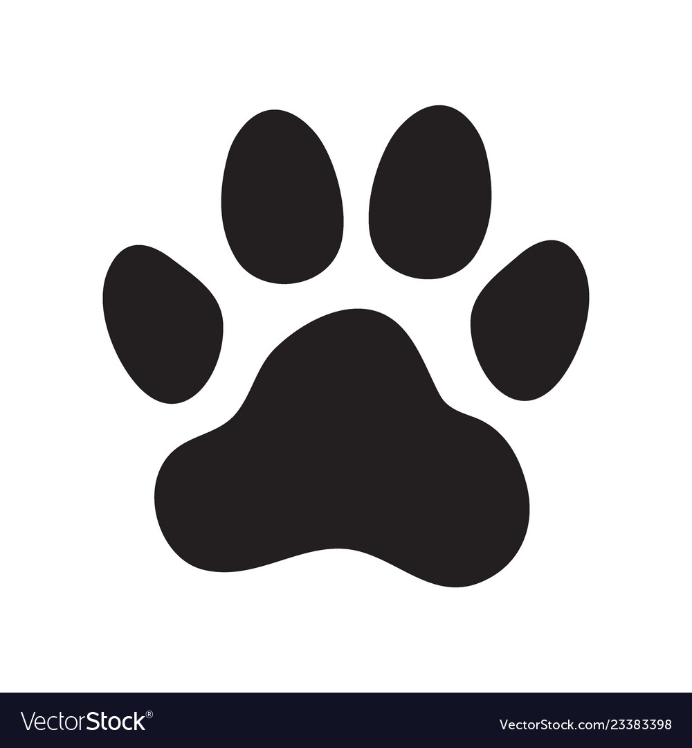 Download Animals dogs paw print Royalty Free Vector Image